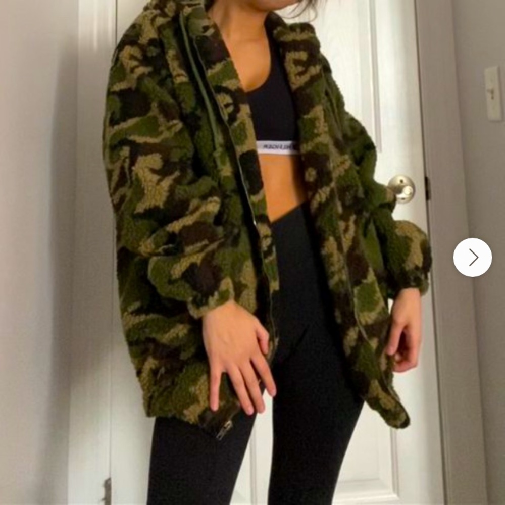 Camo Sherpa jacket